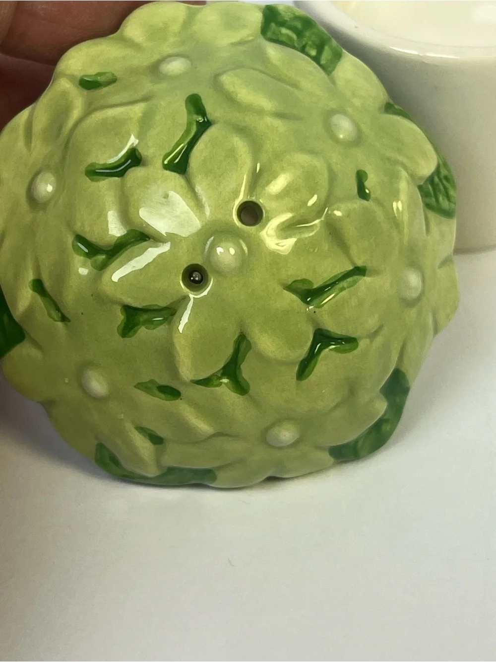 Nesting Ceramic Watering Can Flower Bush Salt Pepper Shaker Set Vintage